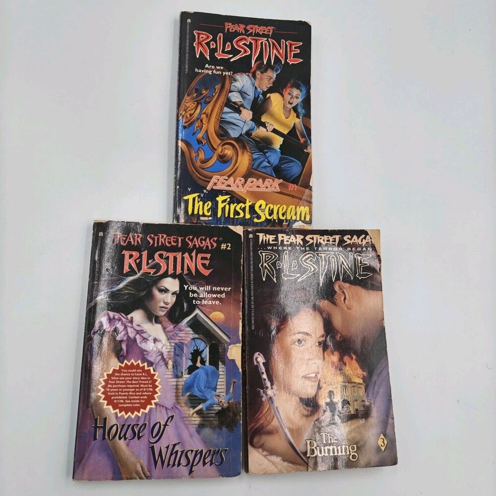 3 FEAR Street Saga: The 1st Scream, House of Whisper, The Burning by R. L. Stine